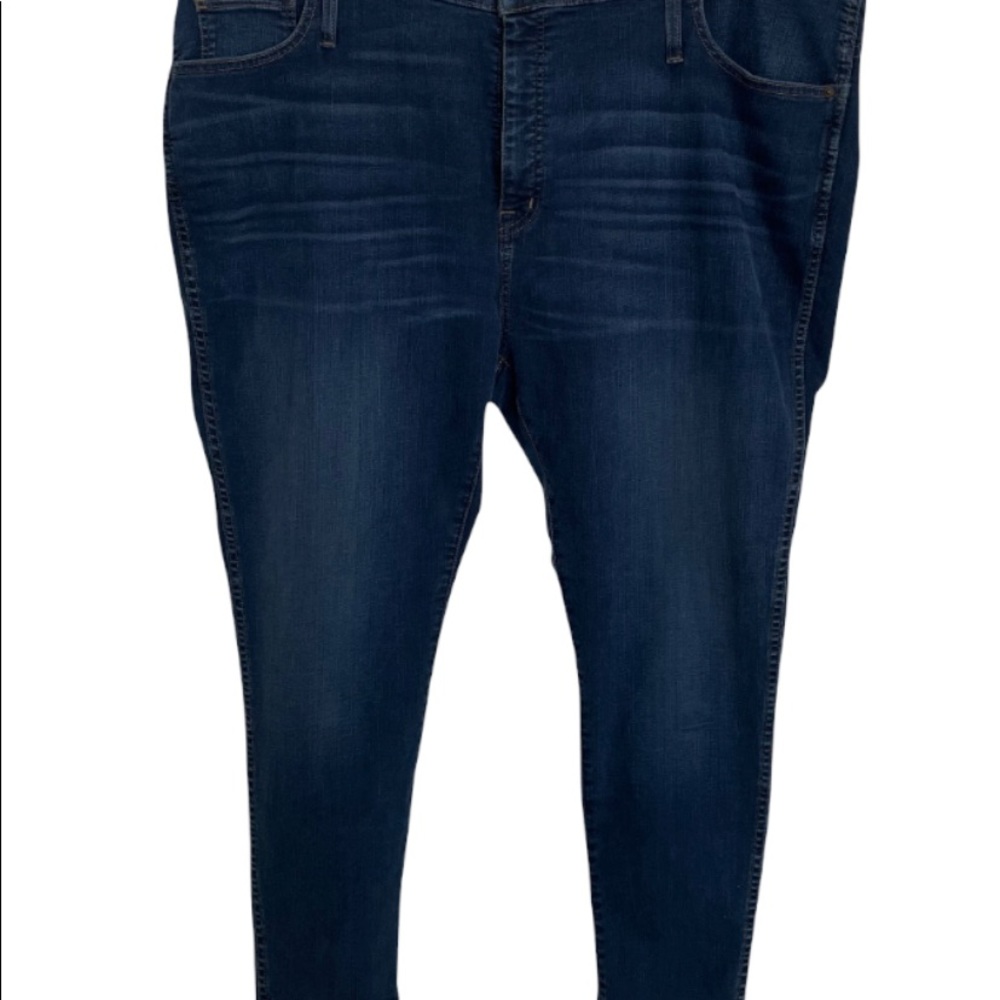 Madewell Women's 10" High-Rise Skinny Jeans in Hayes Wash 37 Waist Petite NWT